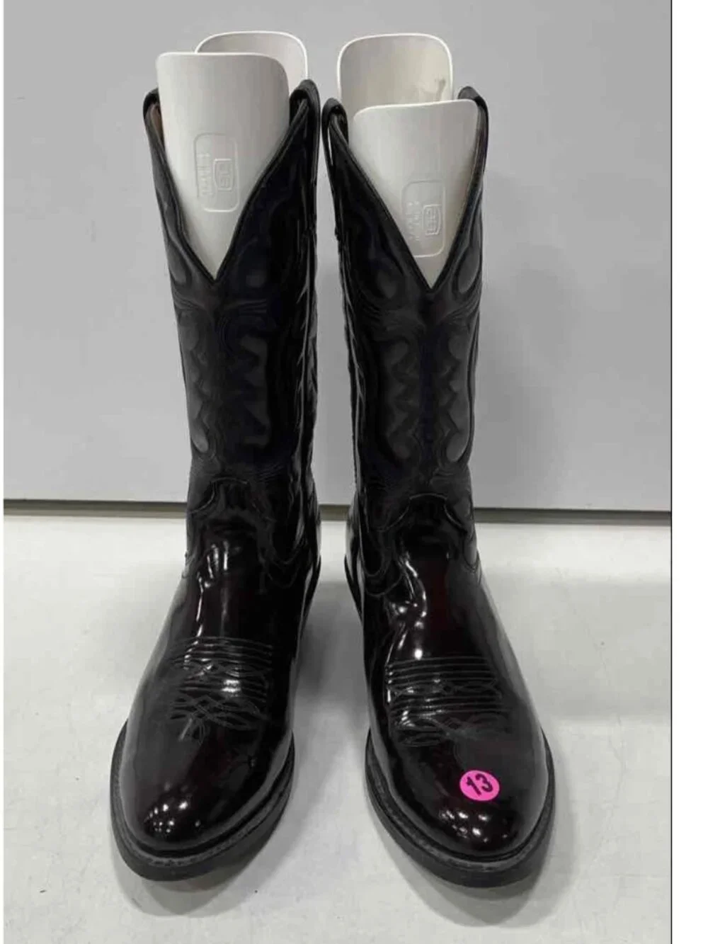 Rancho Valencia Mens Brown Leather Cowboy Boots Size 13 Festival Burning Man